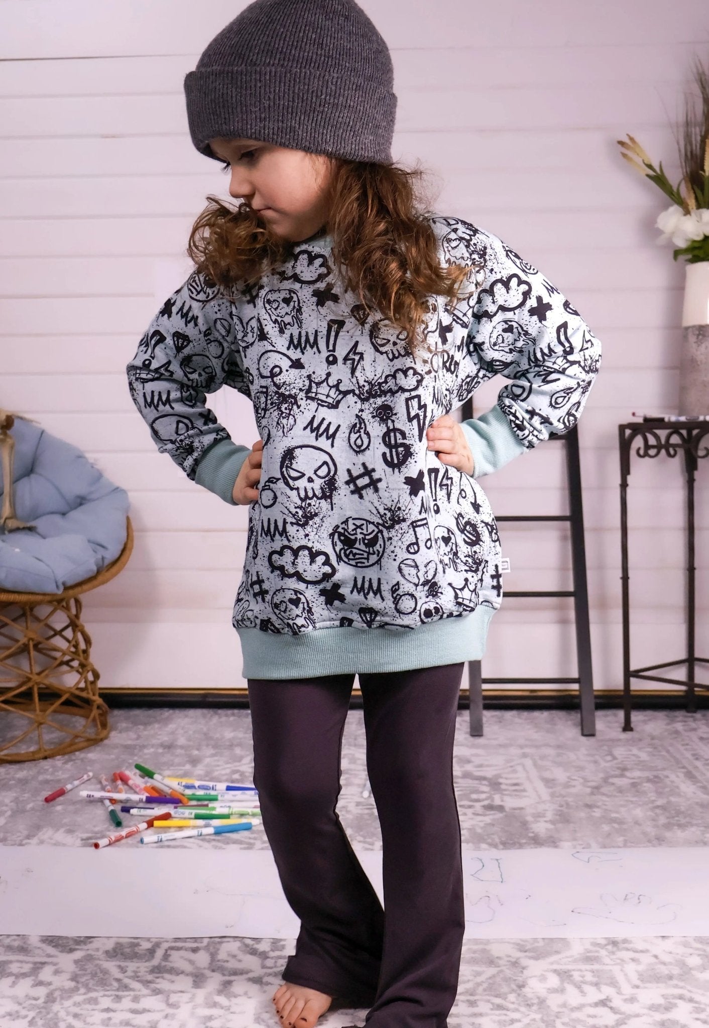 Bamboo Crewneck Sweatshirt - Minikin Mischief Clothing Co.