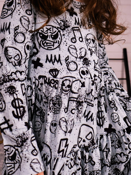 Long Sleeve Twirl Dress & Short Set - Minikin Mischief Clothing Co.