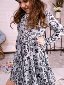 Long Sleeve Twirl Dress & Short Set - Minikin Mischief Clothing Co.