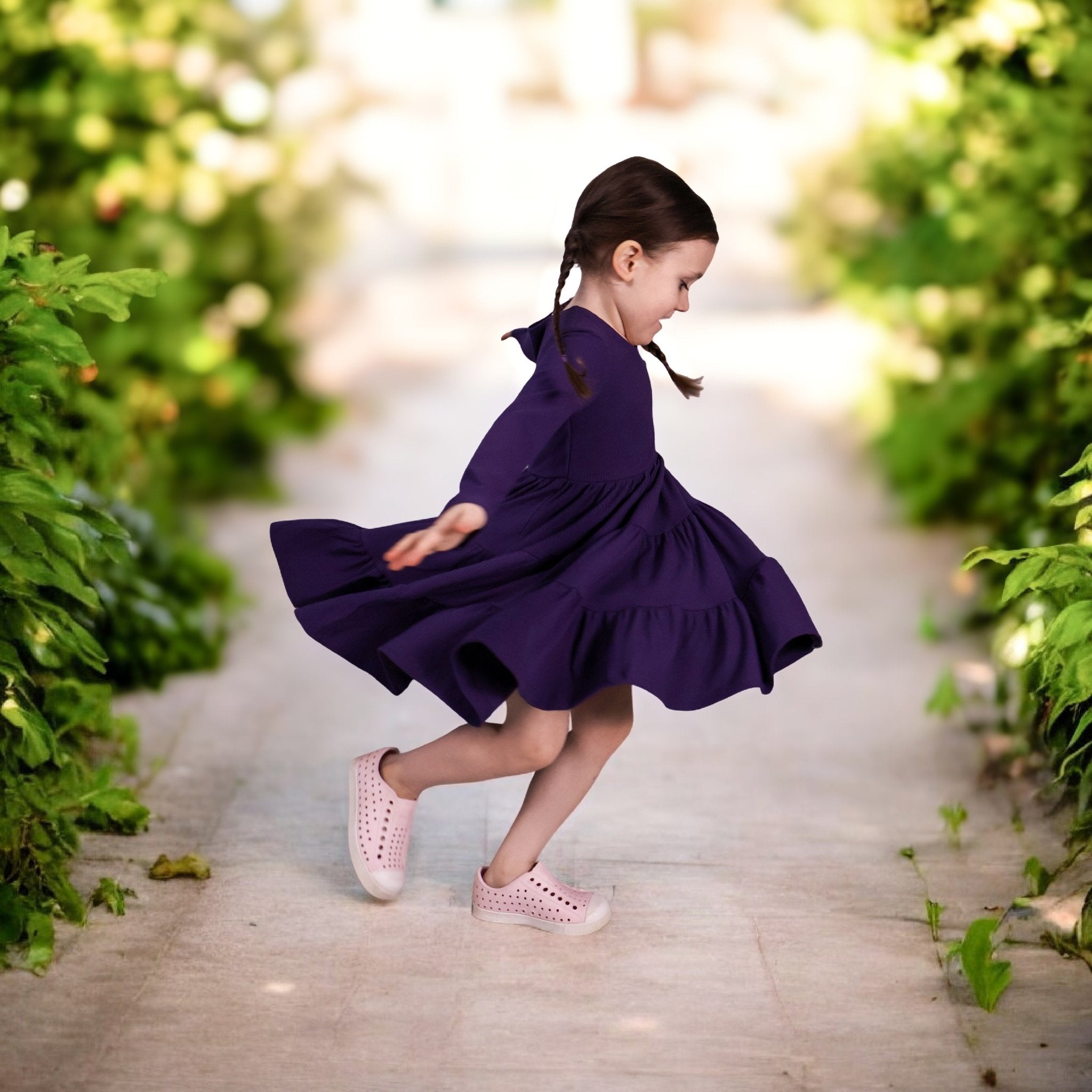 Long Sleeve Twirl Dress & Short Set - Minikin Mischief Clothing Co.