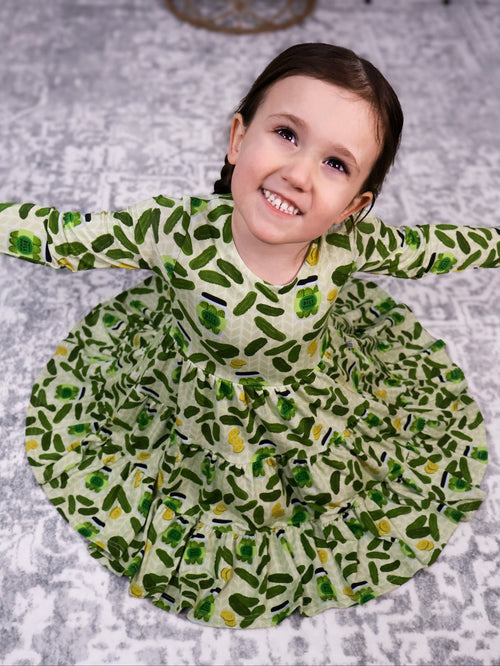 Long Sleeve Twirl Dress & Short Set - Minikin Mischief Clothing Co.