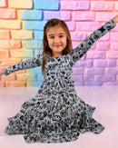 Long Sleeve Twirl Dress & Short Set - Minikin Mischief Clothing Co.