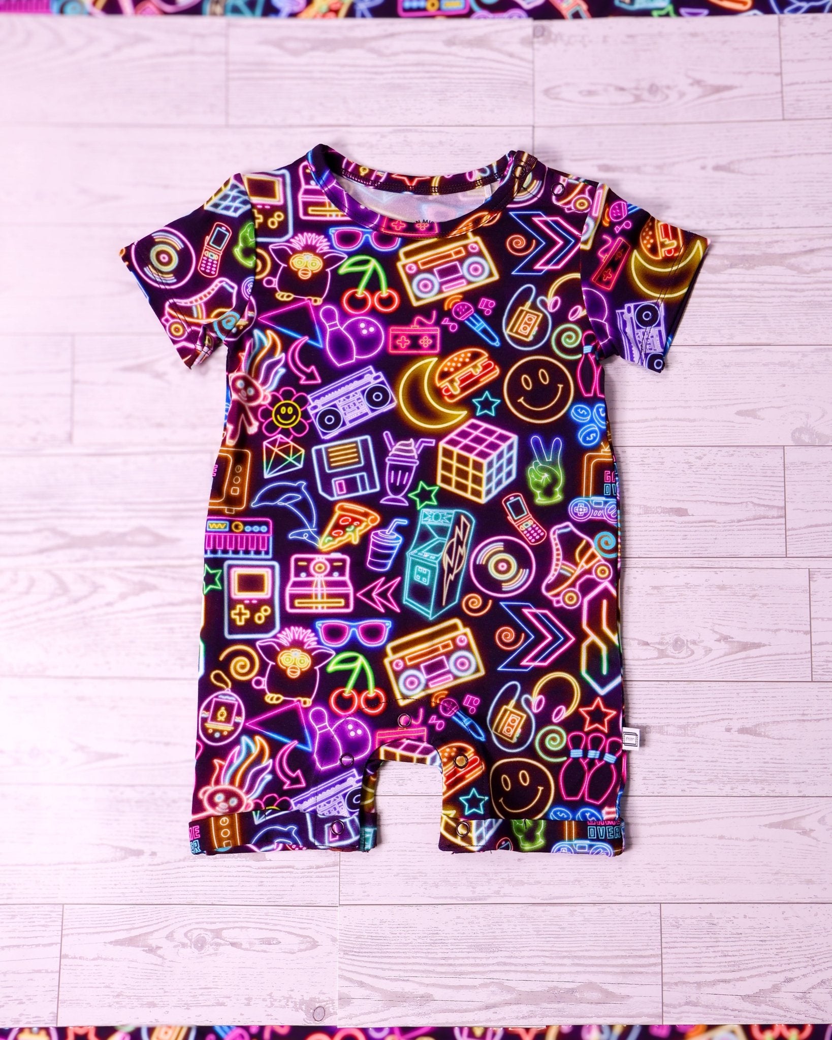 Short Sleeve Shortie Romper - Minikin Mischief Clothing Co.