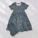 Short Sleeve Dress & Short Set - Minikin Mischief Clothing Co.