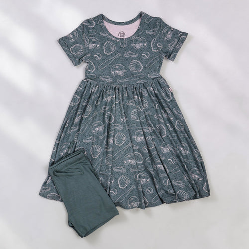 Short Sleeve Dress & Short Set - Minikin Mischief Clothing Co.