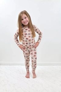 Long Sleeve Two Piece Pajamas - Minikin Mischief Clothing Co.