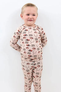 Long Sleeve Two Piece Pajamas - Minikin Mischief Clothing Co.