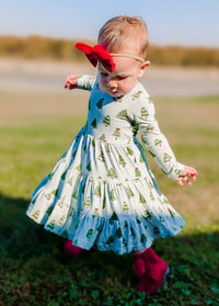 Long Sleeve Twirl Dress & Short Set - Minikin Mischief Clothing Co.