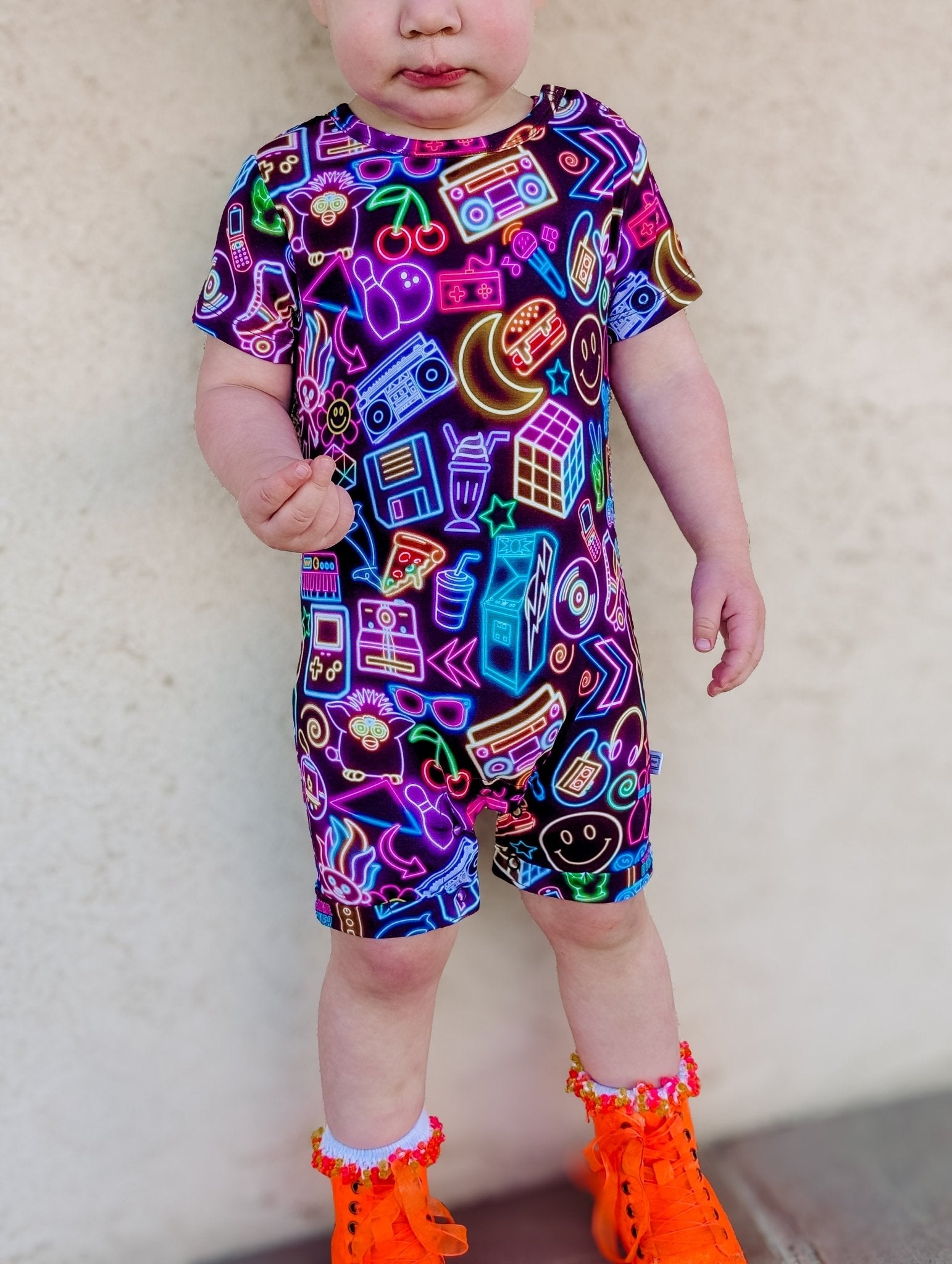Short Sleeve Shortie Romper - Minikin Mischief Clothing Co.
