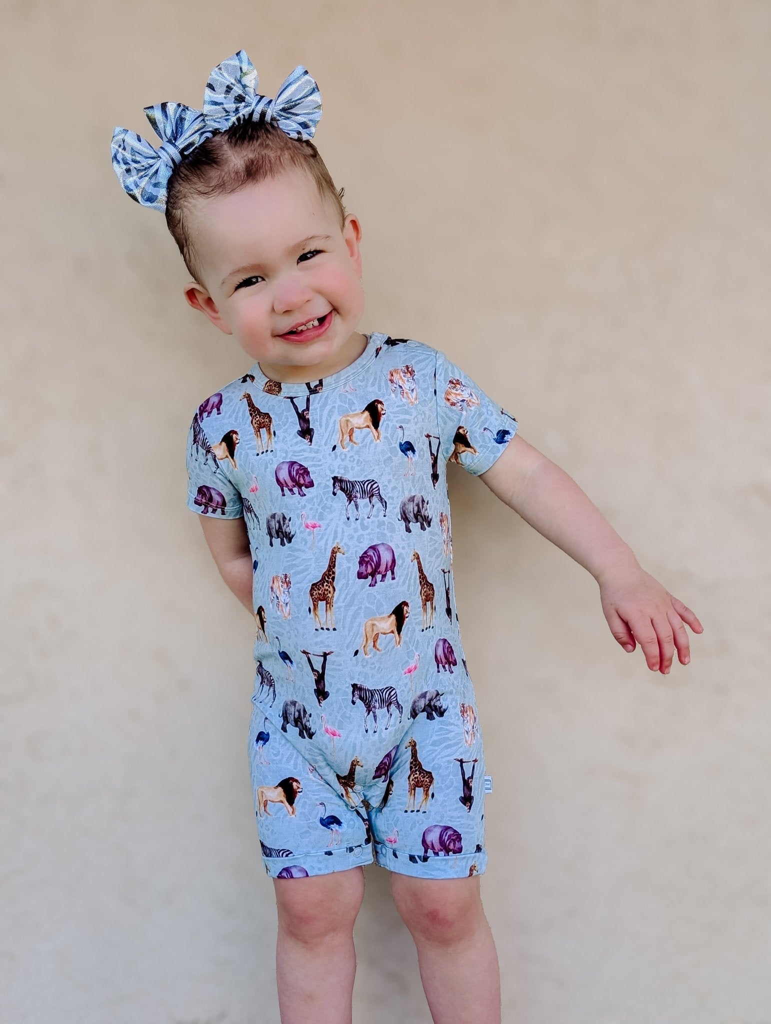Short Sleeve Shortie Romper - Minikin Mischief Clothing Co.