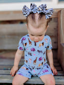 Short Sleeve Shortie Romper - Minikin Mischief Clothing Co.