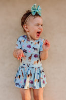 Short Sleeve Bodysuit Twirl - Minikin Mischief Clothing Co.