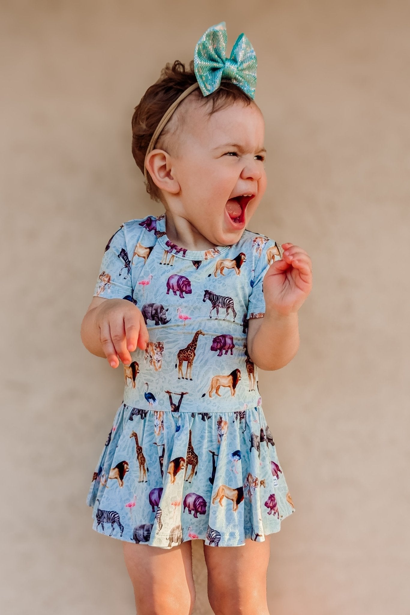 Short Sleeve Bodysuit Twirl - Minikin Mischief Clothing Co.