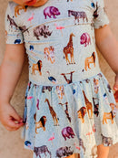 Short Sleeve Bodysuit Twirl - Minikin Mischief Clothing Co.