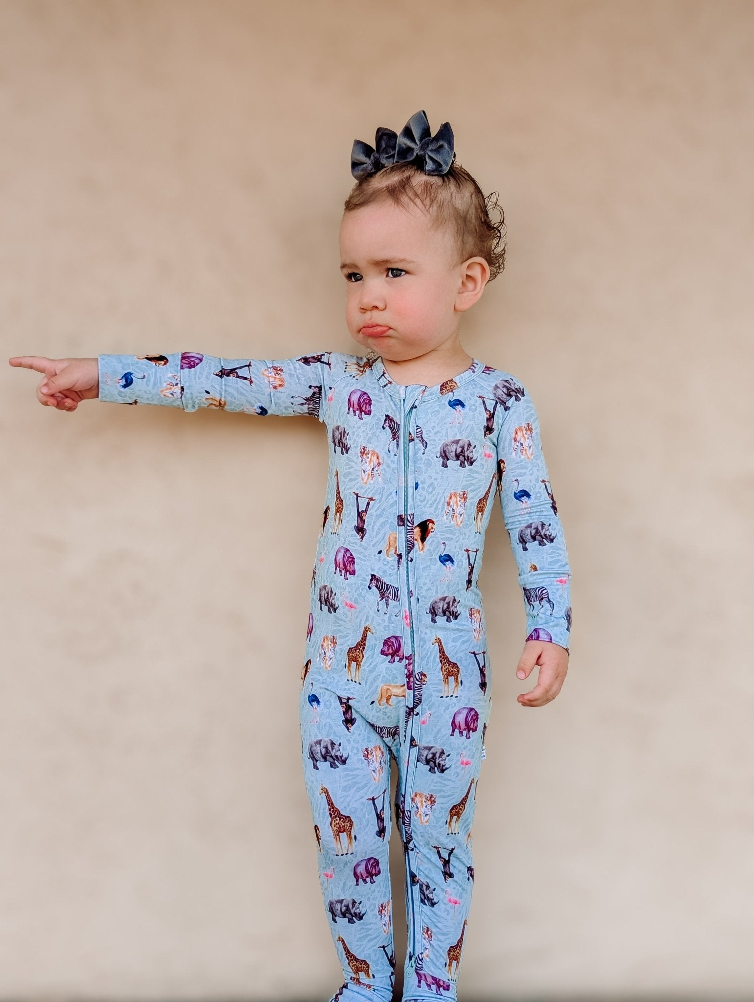 Long Sleeve Convertible Zippy Romper - Minikin Mischief Clothing Co.