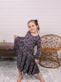 Long Sleeve Twirl Dress & Legging Set - Minikin Mischief Clothing Co.