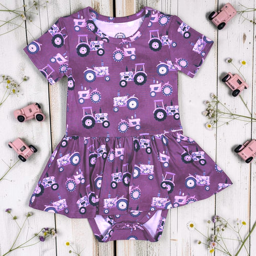 Short Sleeve Bodysuit Twirl - Minikin Mischief Clothing Co.