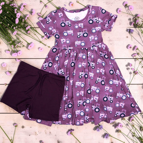 Short Sleeve Dress & Short Set - Minikin Mischief Clothing Co.