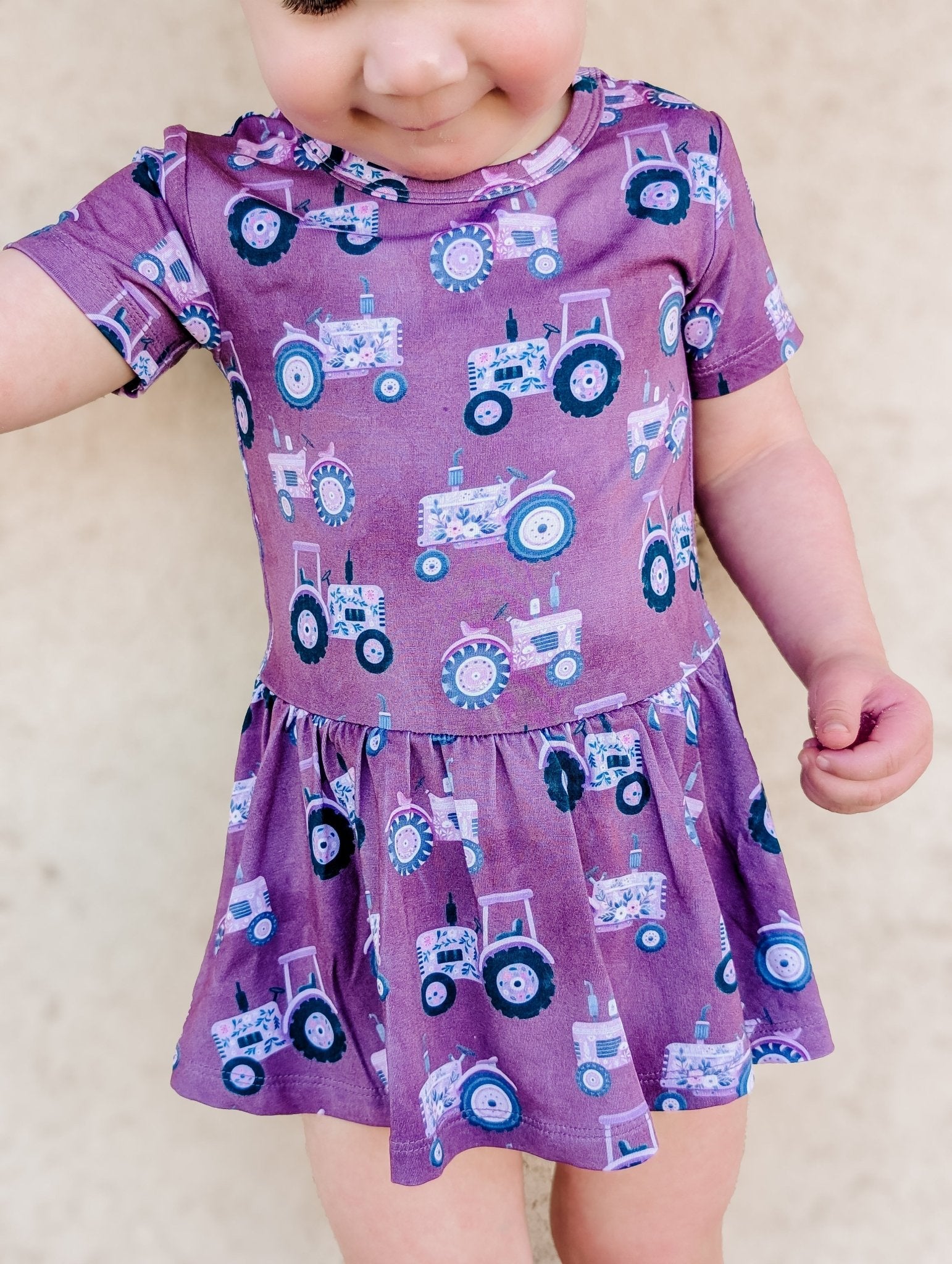 Short Sleeve Bodysuit Twirl - Minikin Mischief Clothing Co.