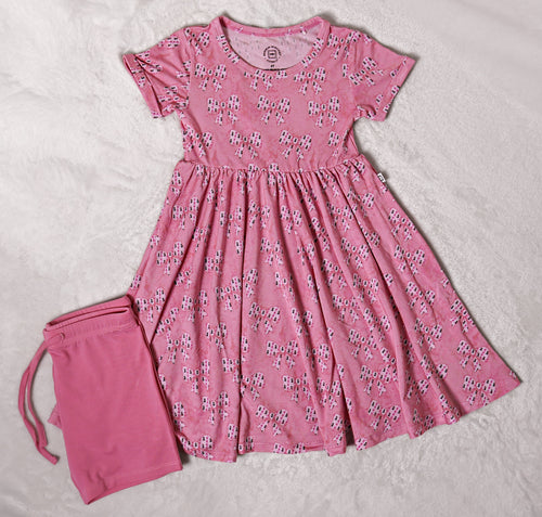 Hailey Buzbee Memorial Short Sleeve Dress & Short Set - Minikin Mischief Clothing Co.