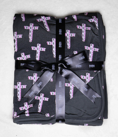 Hailey Buzbee Memorial 60x60 Double Layer Bamboo Blanket - Minikin Mischief Clothing Co.