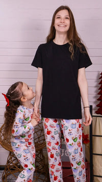 Long Sleeve Two Piece Pajamas - Minikin Mischief Clothing Co.