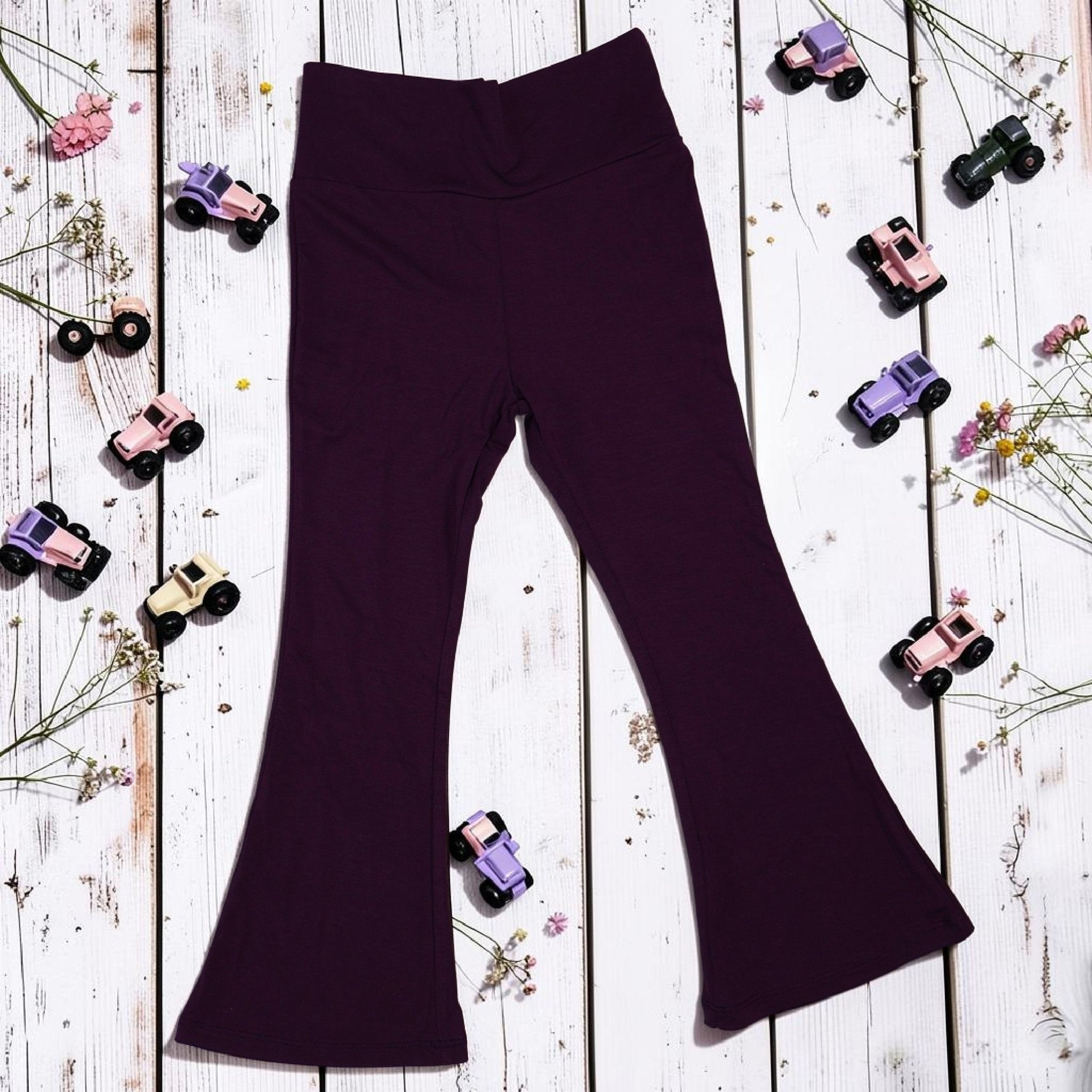 Bamboo Flare Leggings - Minikin Mischief Clothing Co.