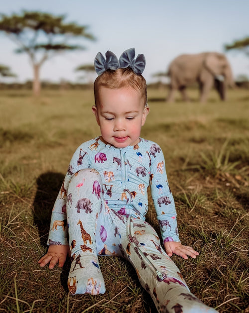 Long Sleeve Convertible Zippy Romper - Minikin Mischief Clothing Co.